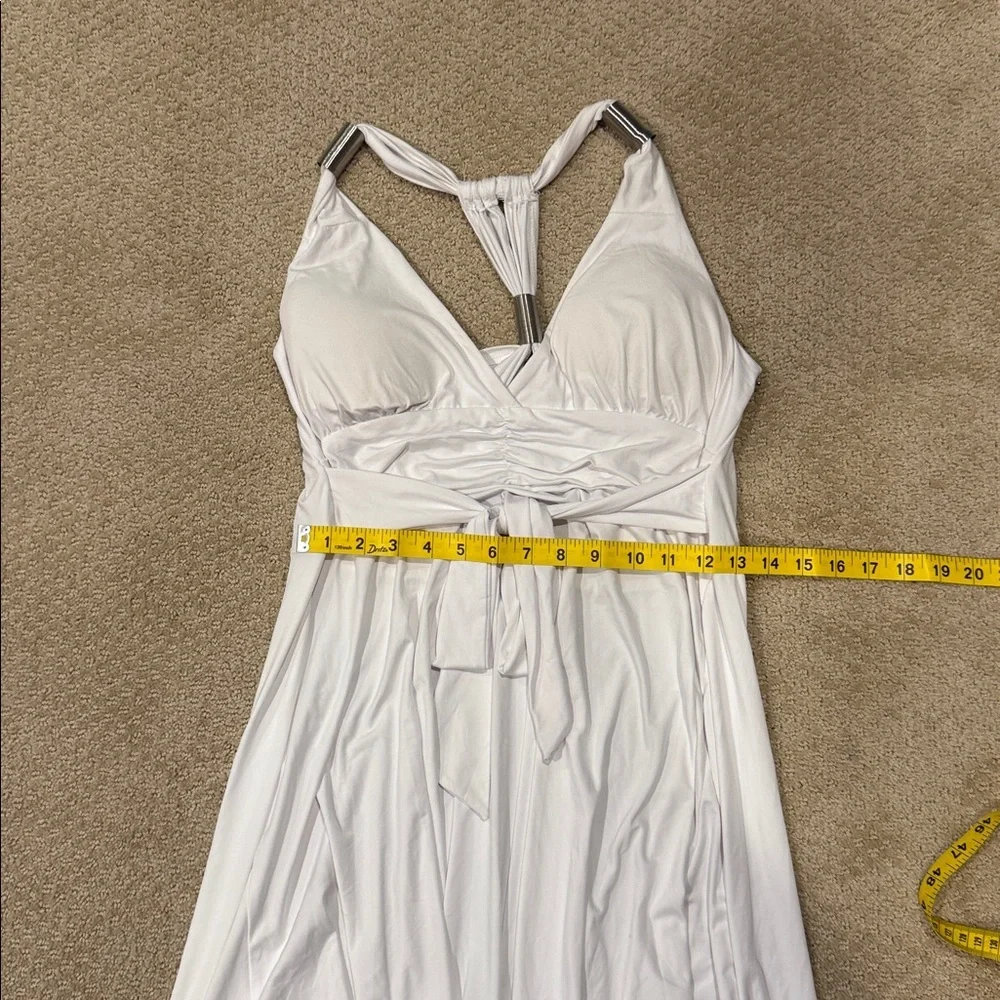 Chic White High-Low Dress - Picture 7 of 7